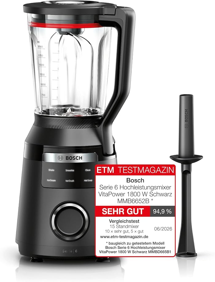 Bosch Hochleistungsmixer, Smoothie Maker VitaPower Serie 6 MMB6652B