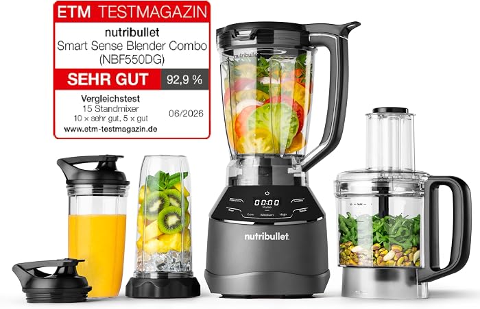 Vielseitiger Mixer: NutriBullet Full Size Blender Combo im Test