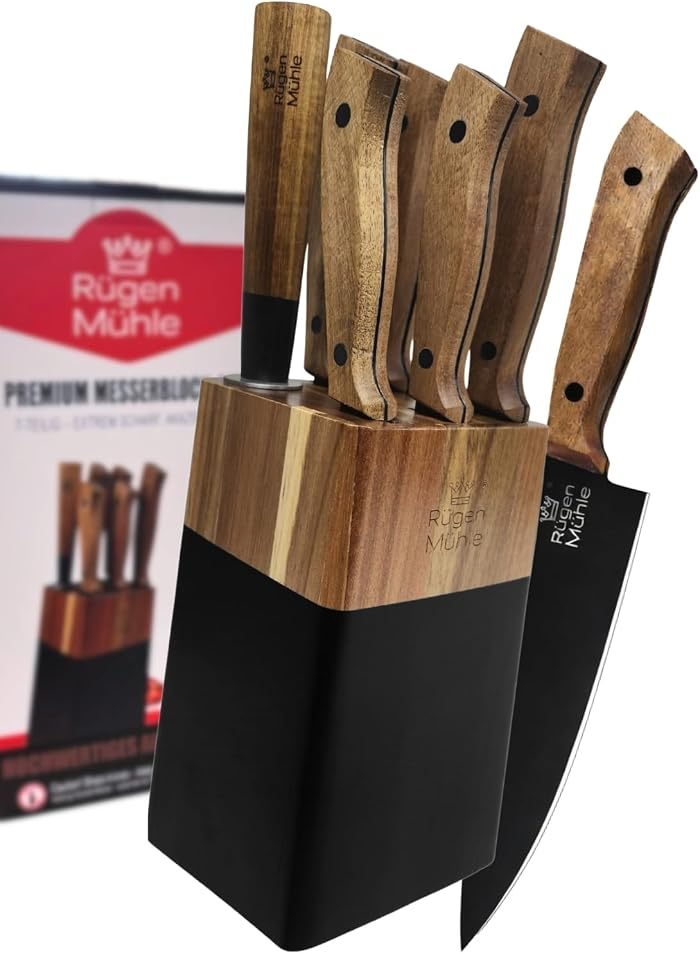 Test: Wie scharf sind die Messer des Rügen Mühle Blocks?